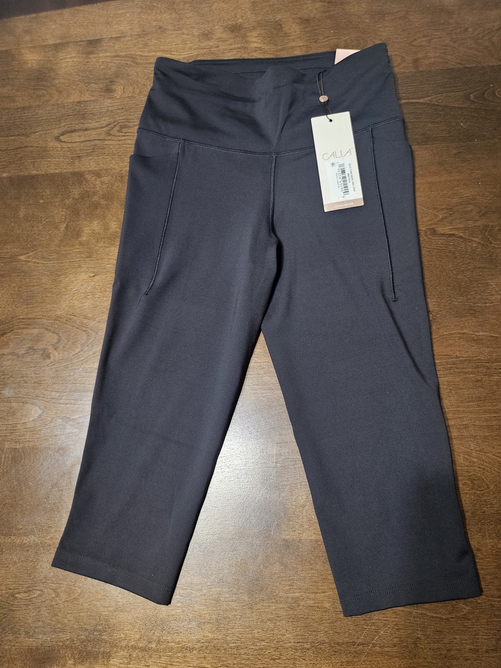 Calia Black High Rise Knee Crop Leggings Dize XS